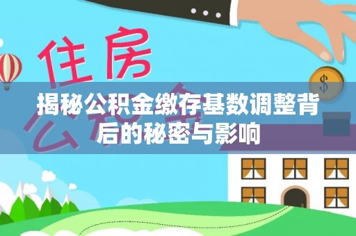 贡井揭秘公积金缴存基数调整背后的秘密与影响