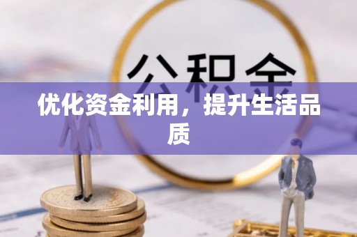 贡井优化资金利用，提升生活品质