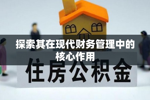 贡井探索其在现代财务管理中的核心作用