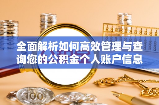 贡井全面解析如何高效管理与查询您的公积金个人账户信息