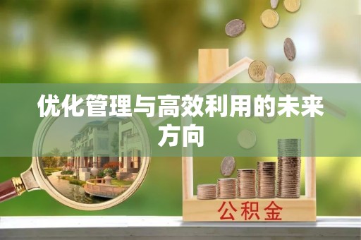 贡井优化管理与高效利用的未来方向