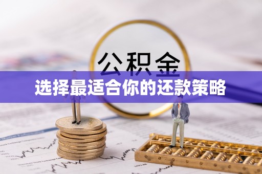 贡井选择最适合你的还款策略